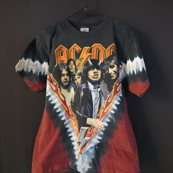 acdc tie dye shirt